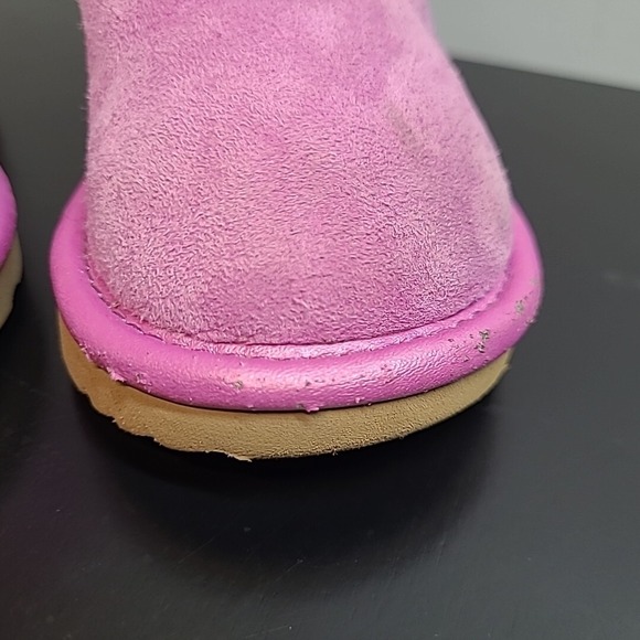 UGG Winter Snow Boots Youth 6 Pink Mid Calf Round‎ Toe Sherpa SN1139056T - Picture 4 of 14